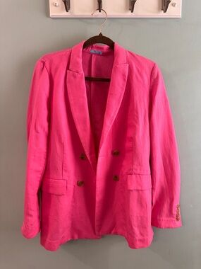 J. McLaughlin Hot Pink Shell Top